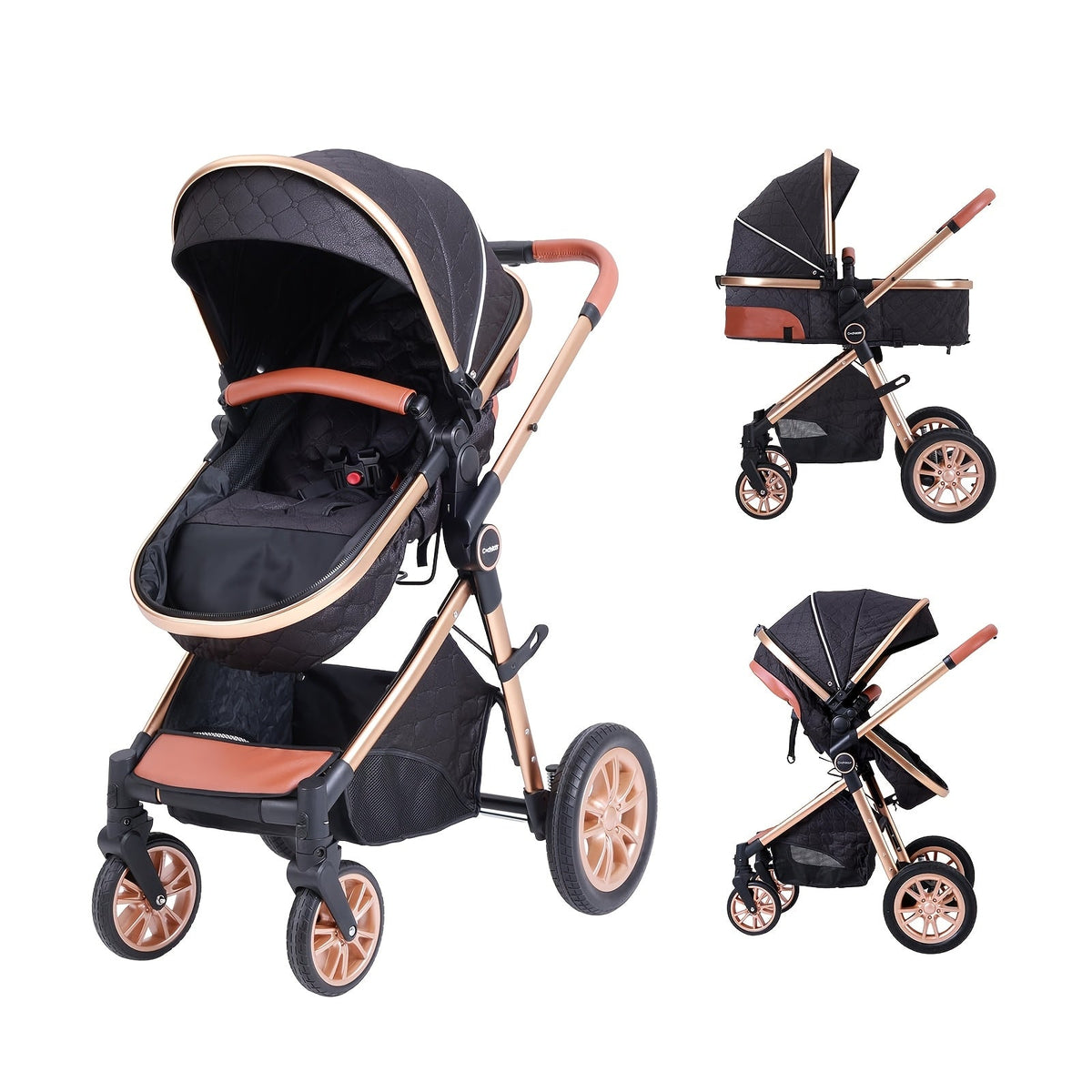 Baby Stroller - Foldable Reversible Adjustable