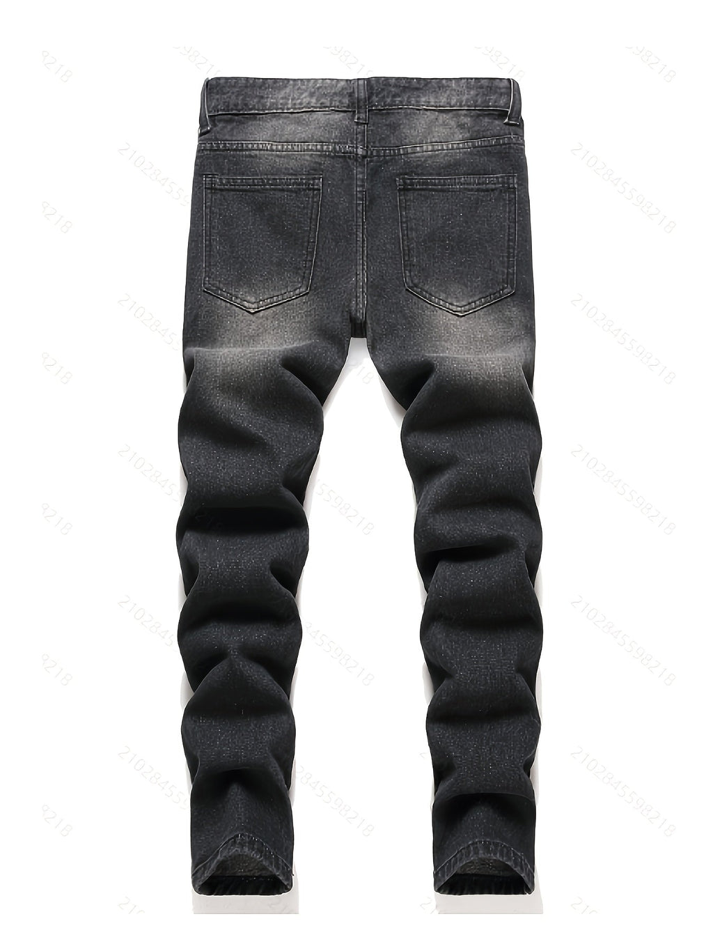 Boys' Distressed Jeans 3-Pack in Black, Blue and Light Wash Denim for Slim Fit Everyday Casual Outfits