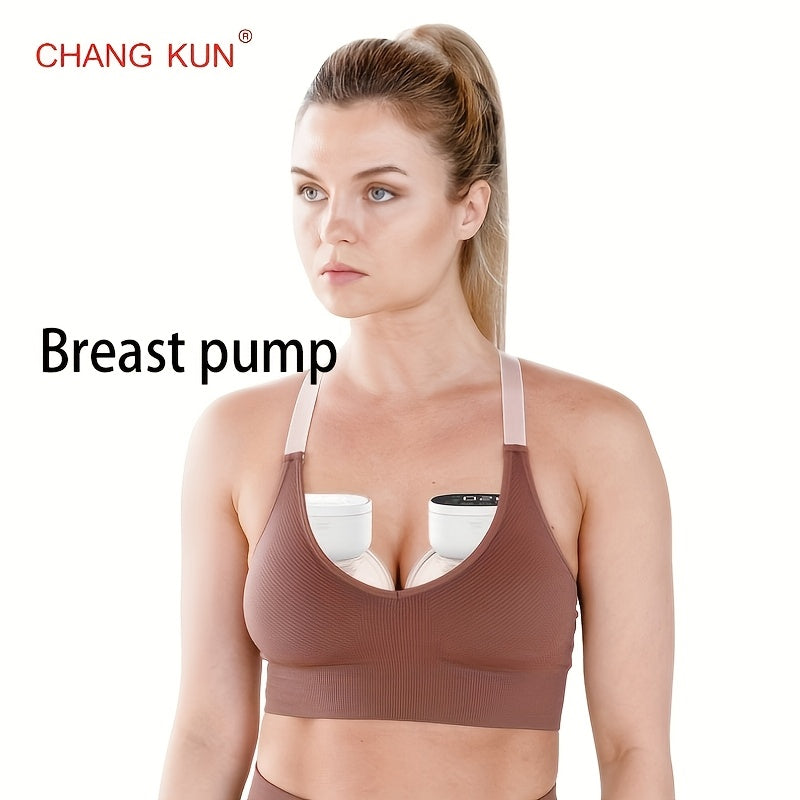 Wearable Breast Pump MY-376 with Three Adjustable Modes and LED Display for Single or Double Pumping