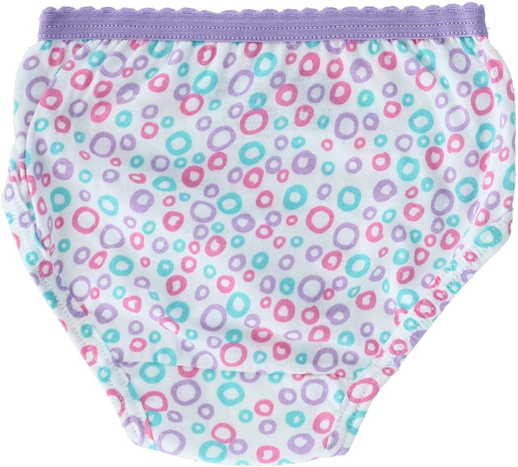 Toddler Girls' Cotton Briefs 10-Pack in Assorted Prints and Colors with Soft Waistbands for Daily Changes