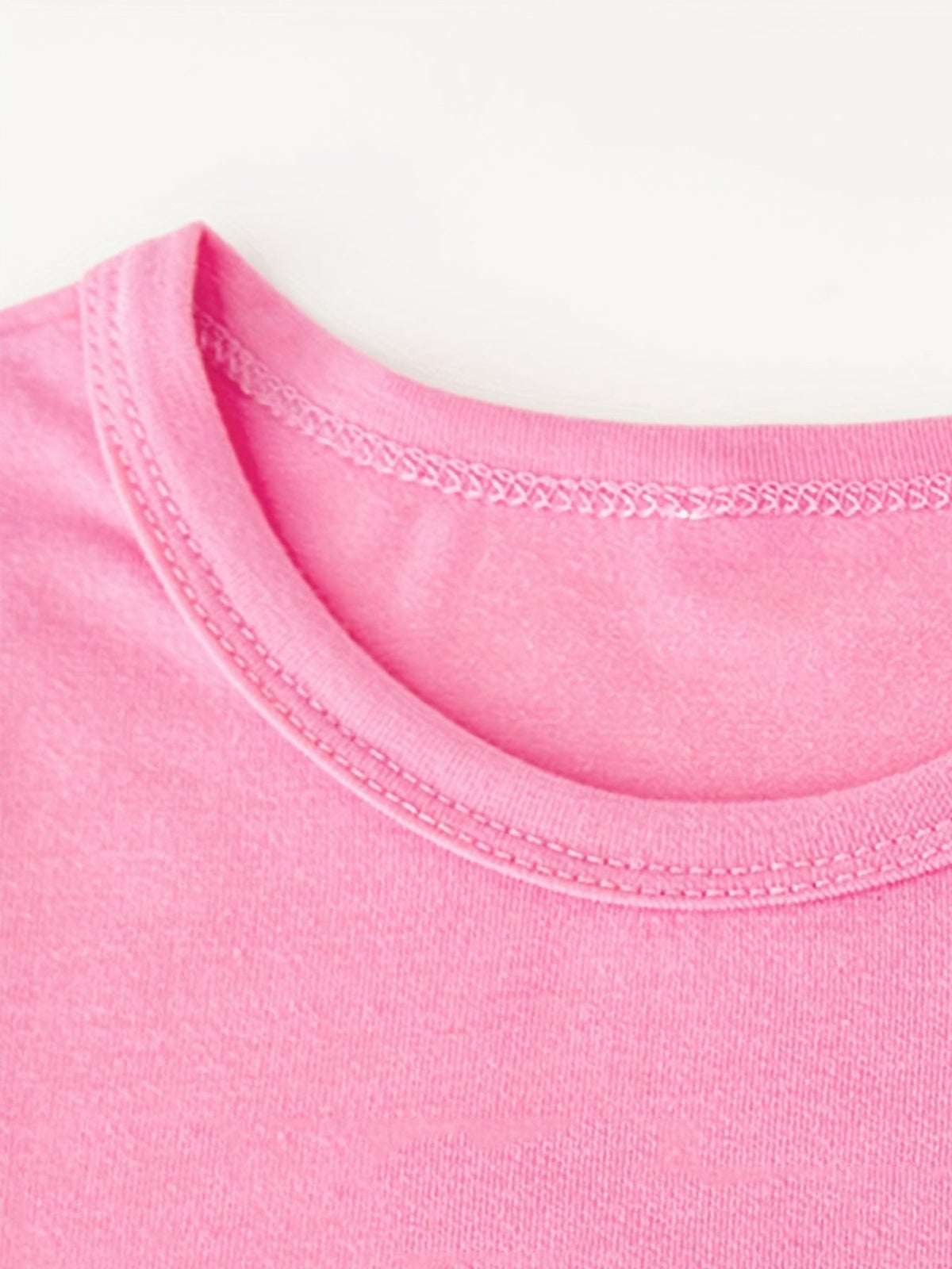 Girls' Sassy Just Like My Nana Cotton T-Shirt in Rose Red with Leopard Print Lettering and Short Sleeves