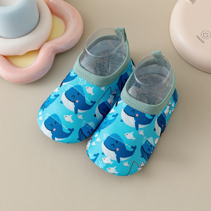 Toddler Sock Shoes in a Two Pair Pack with Animal Prints and Soft Soles for Everyday Indoor Wear