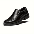 Boys' Dress Loafers with Center-Seam Toes and Elastic Side Panels for Weddings and Formal Outfits
